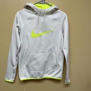 Nike Thermal Hoodie White/Volt Yellow